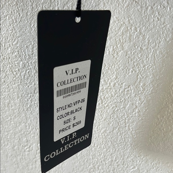 V.I.P COLLECTION MEN Black Jacket SIZE S - Picture 9 of 16